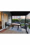 Hanah Home Conjunto de Jardín Nergiz 2+1+1 Gris